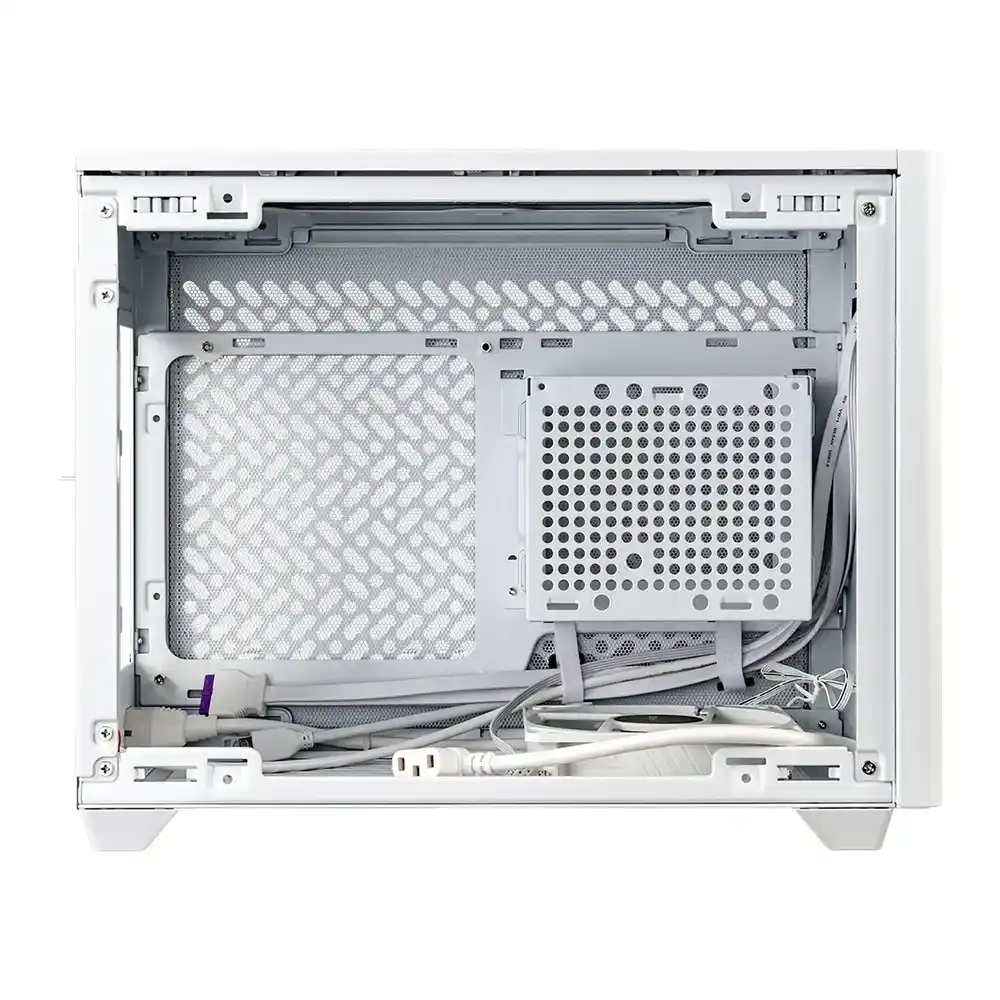 (image for) Cooler Master MasterBox NR200P V2 Mini-ITX Tempered Glass PC Gaming Case White